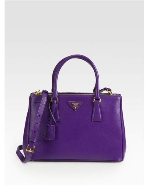 Prada Viola Saffiano Lux Leather Small 